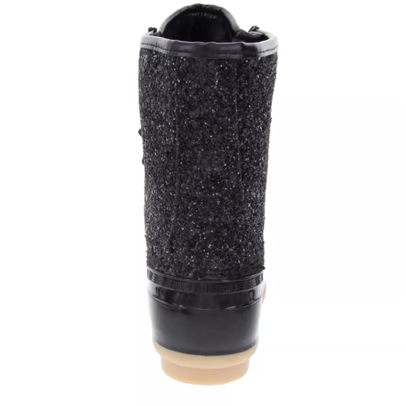 Sugar Skylar Glitter Duck Boots Black -8 - Picture 3 of 8